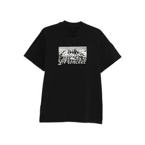 Moncler Black T-Shirts & Vests - T-Shirts Men